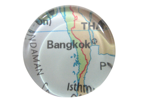 Bangkok Thailand Map Pendant Magnet