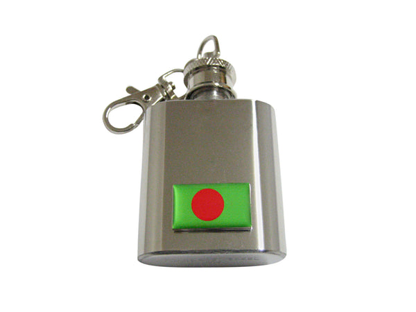 Bangladesh Flag 1 Oz. Stainless Steel Key Chain Flask