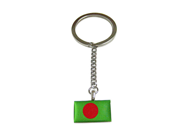 Bangladesh Flag Pendant Keychain