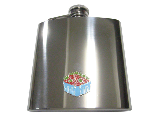 Basket Of Strawberries 6oz Flask