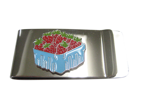 Basket Of Strawberries Money Clip