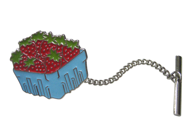 Basket Of Strawberries Tie Tack