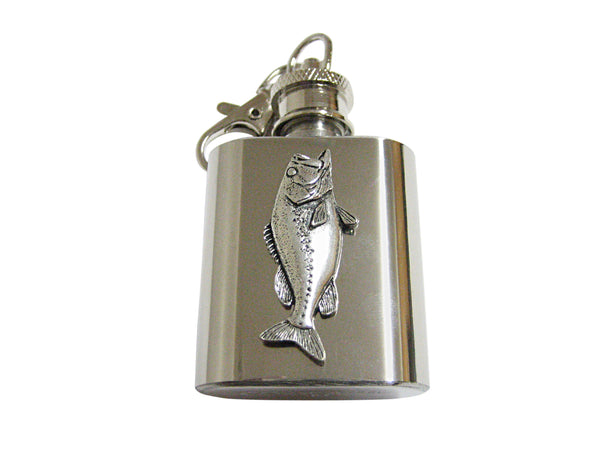 Bass Fish Keychain Flask