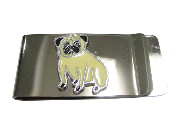Beige Toned Pug Dog Money Clip