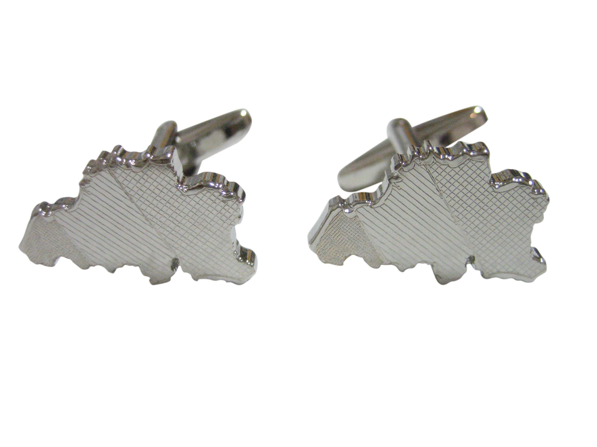 Belgium Map Shape and Flag Design Cufflinks