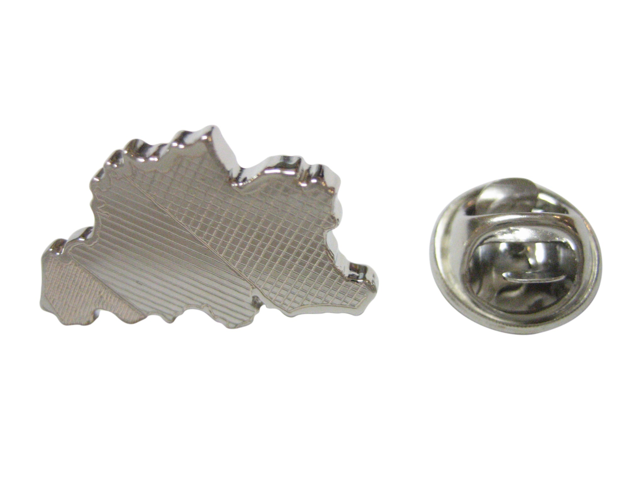 Belgium Map Shape and Flag Design Lapel Pin