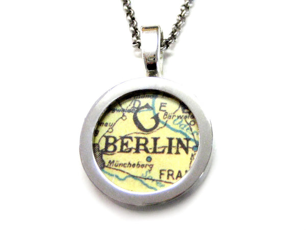 Berlin Map Pendant Necklace