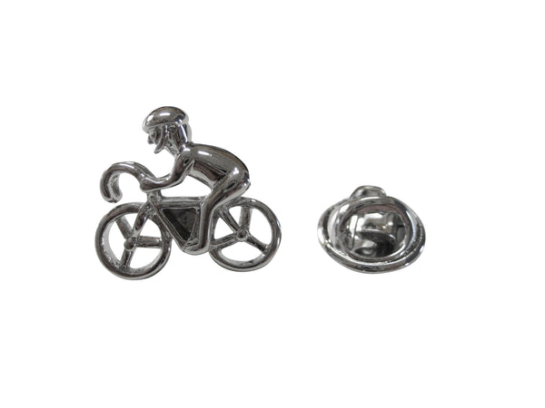 Bicyclist Lapel Pin and Tie Tack