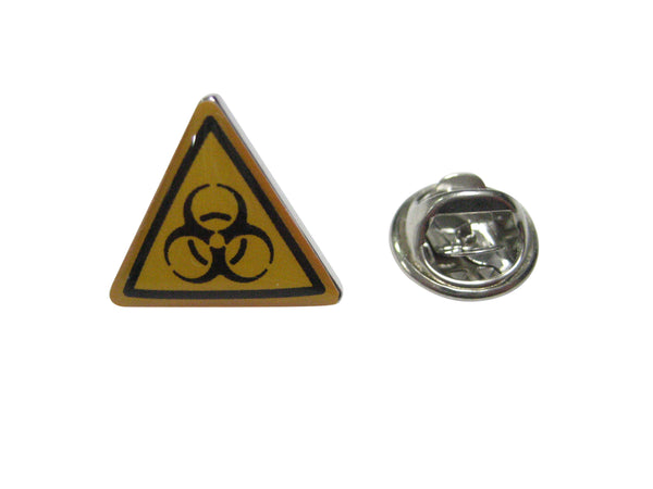 Biological Hazard Warning Sign Lapel Pin