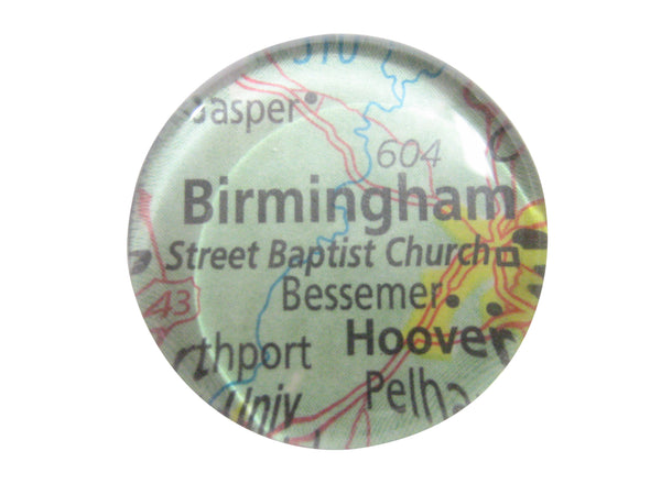 Birmingham Alabama Map Pendant Magnet