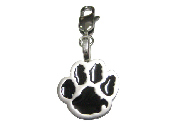 Black Animal Paw Pendant Zipper Pull Charm