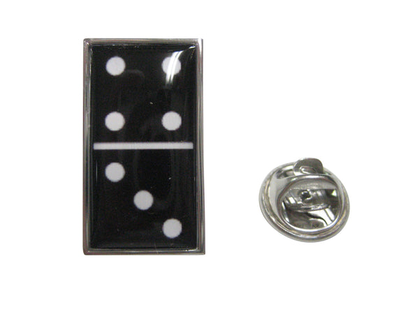 Black Domino Gaming Lapel Pin