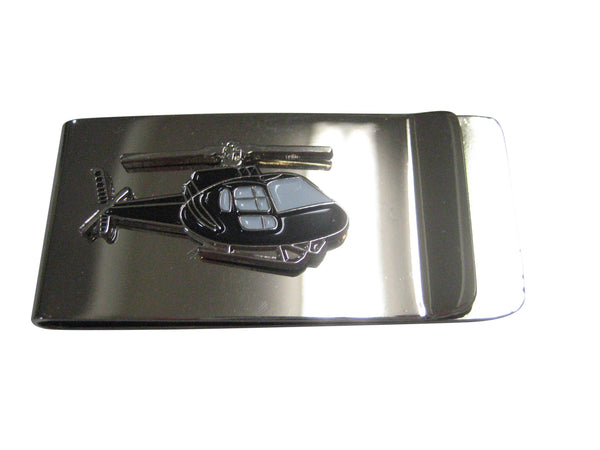 Black Helicopter Chopper Money Clip