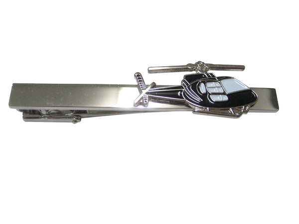 Black Helicopter Chopper Tie Clip