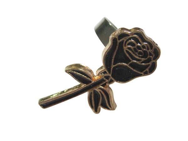 Black Rose Flower Adjustable Size Fashion Ring