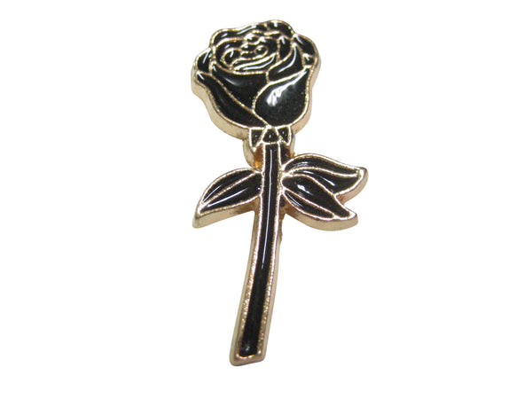 Black Rose Flower Magnet