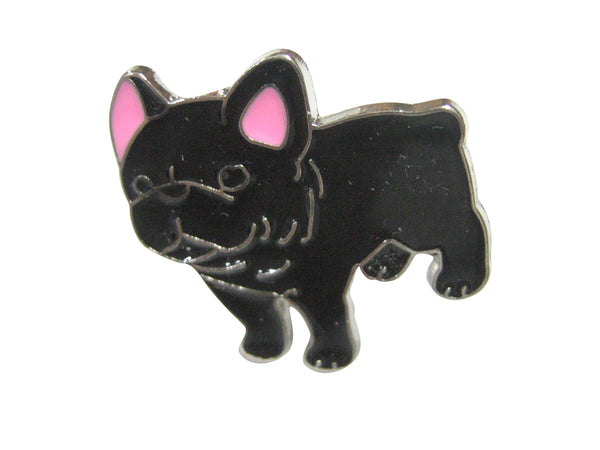 Black Toned French Bulldog Adjustable Size Fashion Ring