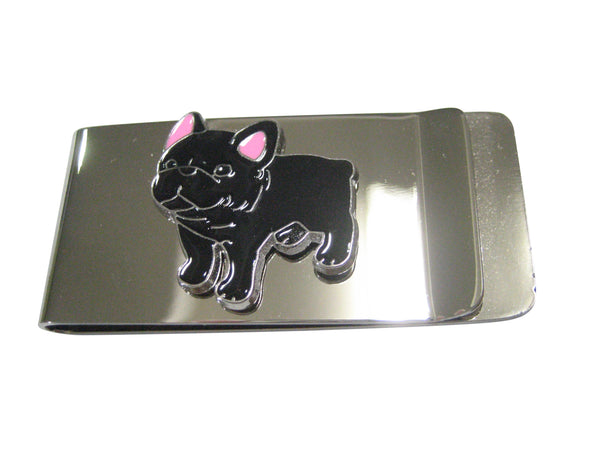 Black Toned French Bulldog Money Clip