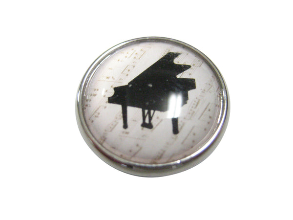 Black Toned Musical Piano Design Magnet