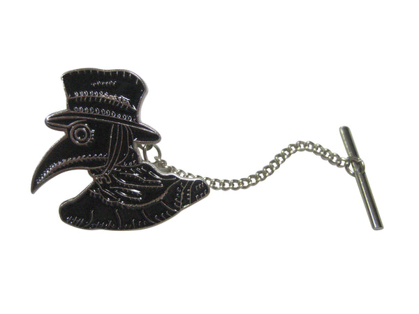 Black Toned Plague Doctor Head Tie Tack