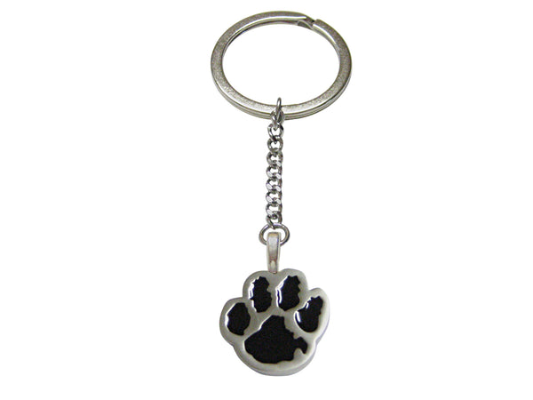 Black Animal Paw Pendant Keychain