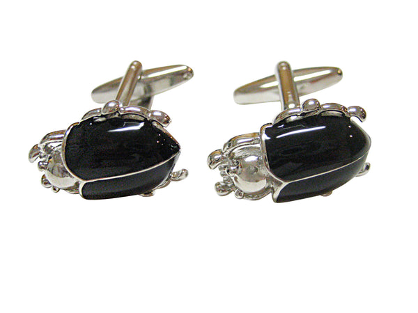 Black Beetle Insect Cufflinks