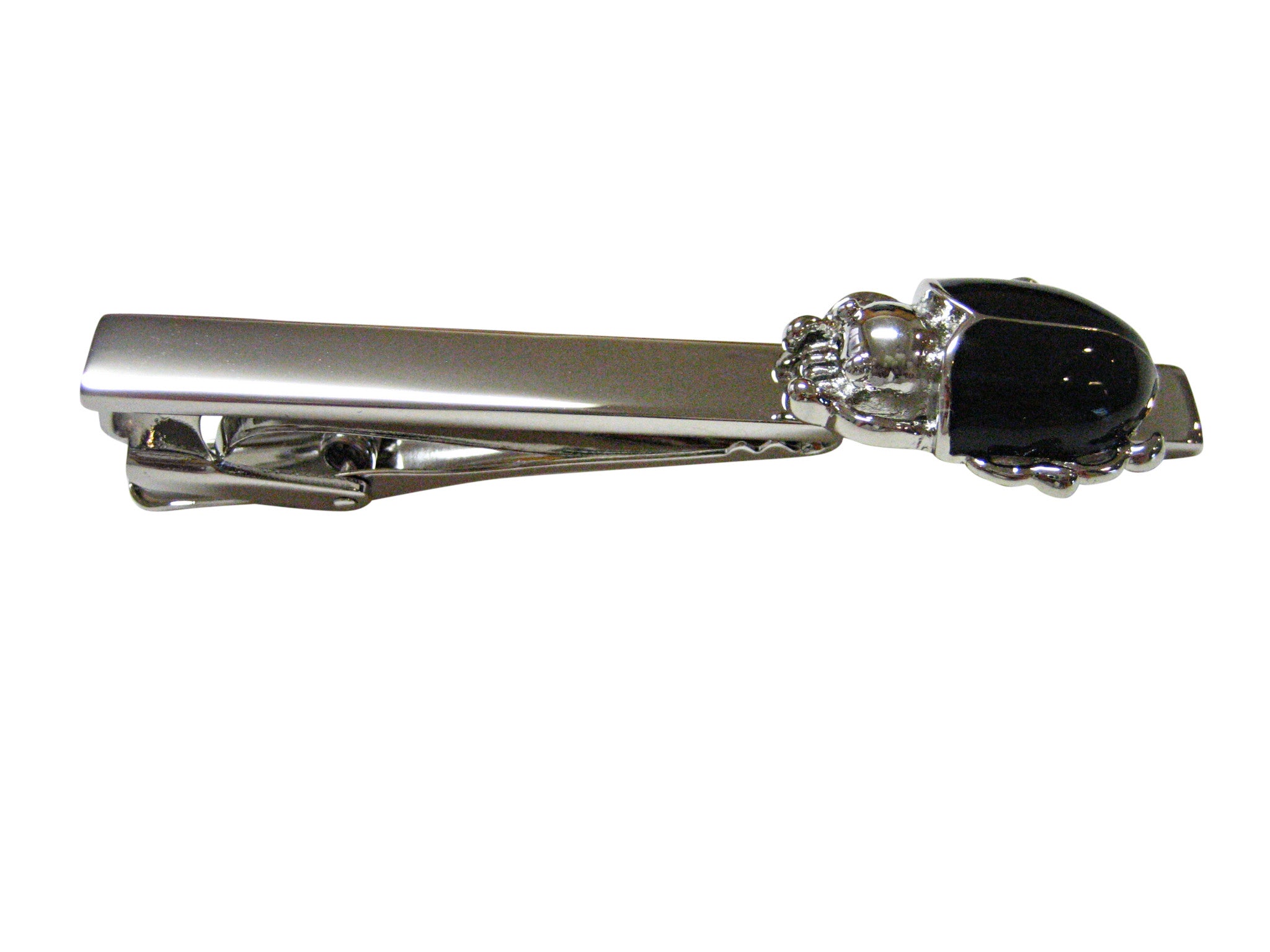 Black Beetle Bug Insect Square Tie Clip