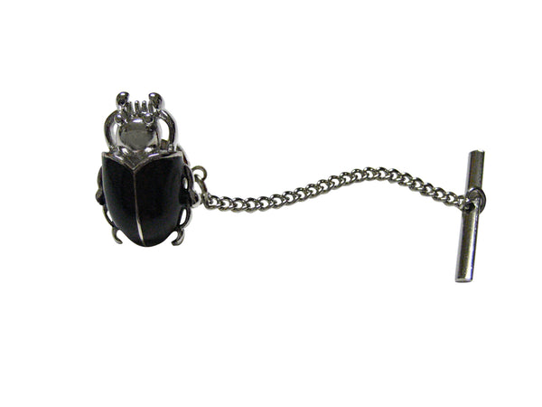 Black Beetle Insect Tie Tack