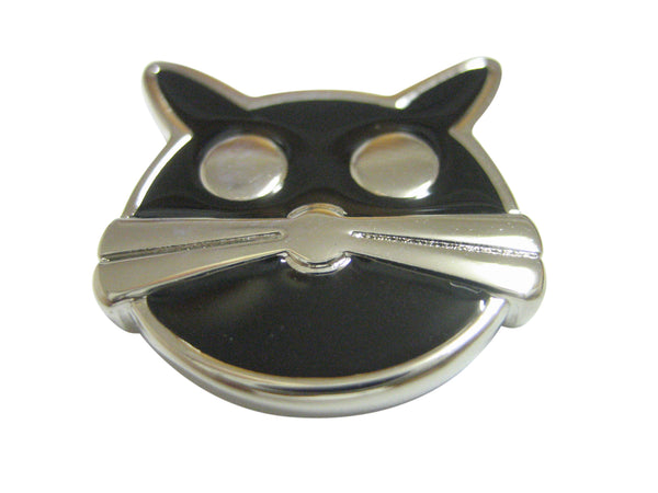 Black Cat Head Pendant Magnet