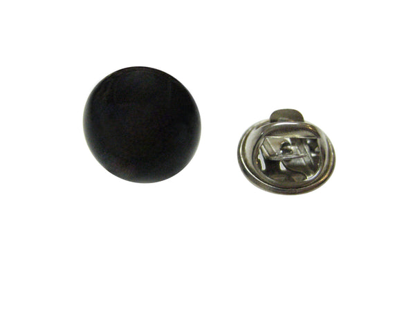 Black Onyx Gemstone Lapel Pin