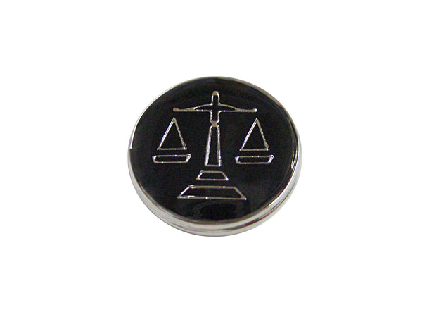 Black Scale of Justice Magnet