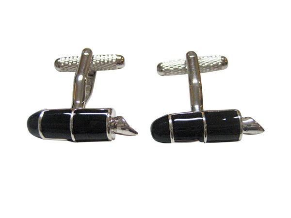 Black Toned Fountain Pen Cufflinks