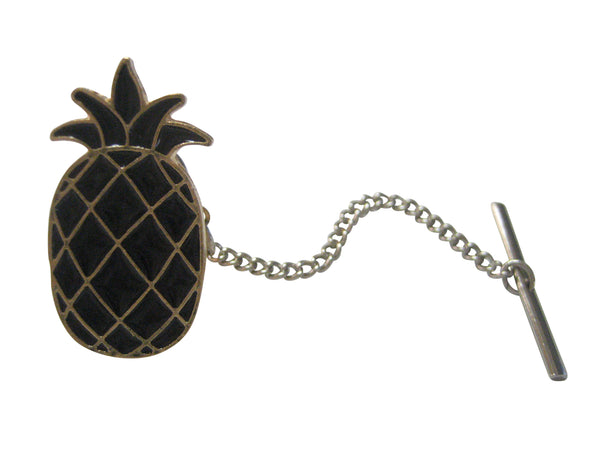 Black Toned Pineapple Tie Tack