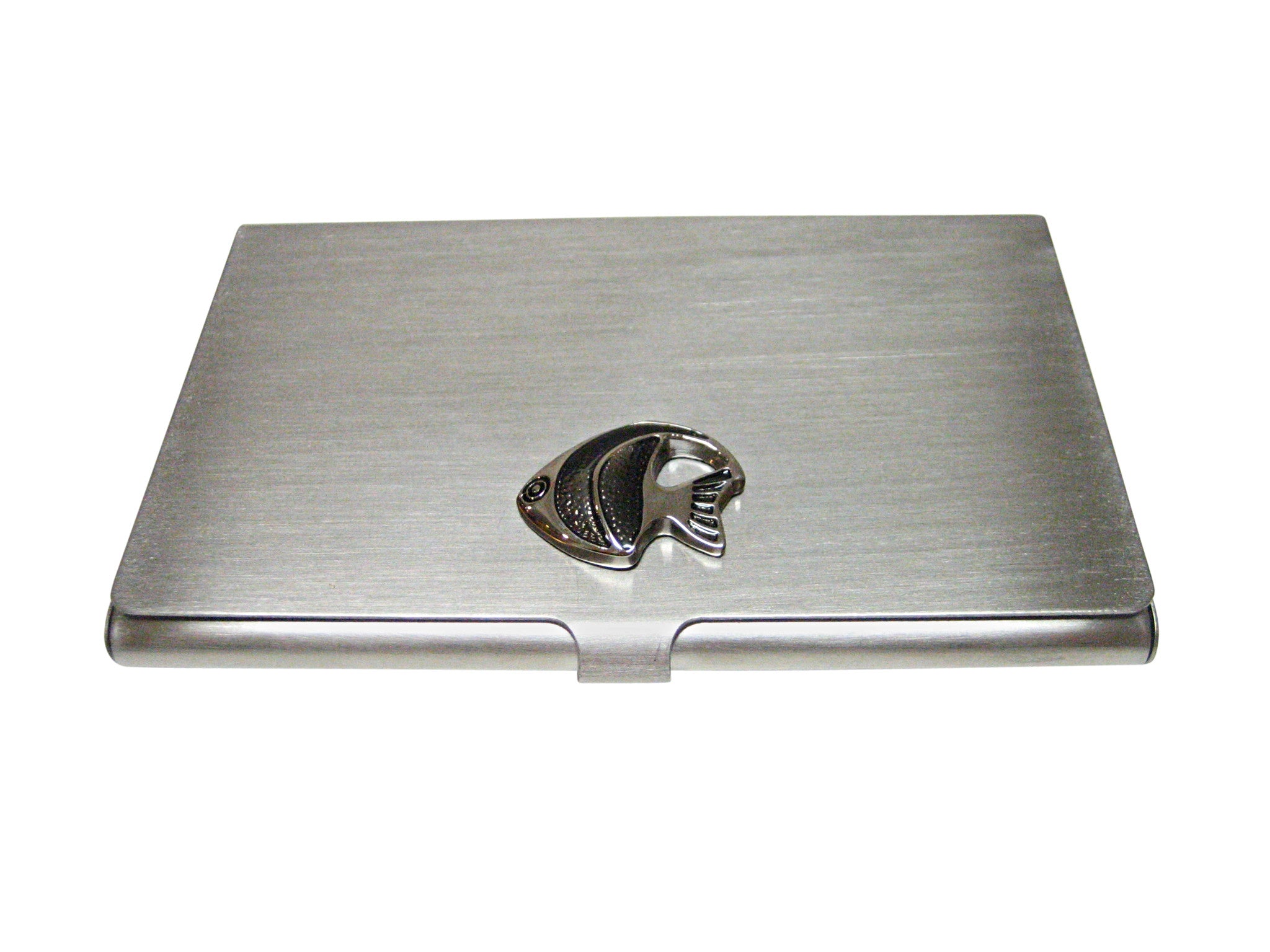 Black Tropical Fish Business Card Holder
