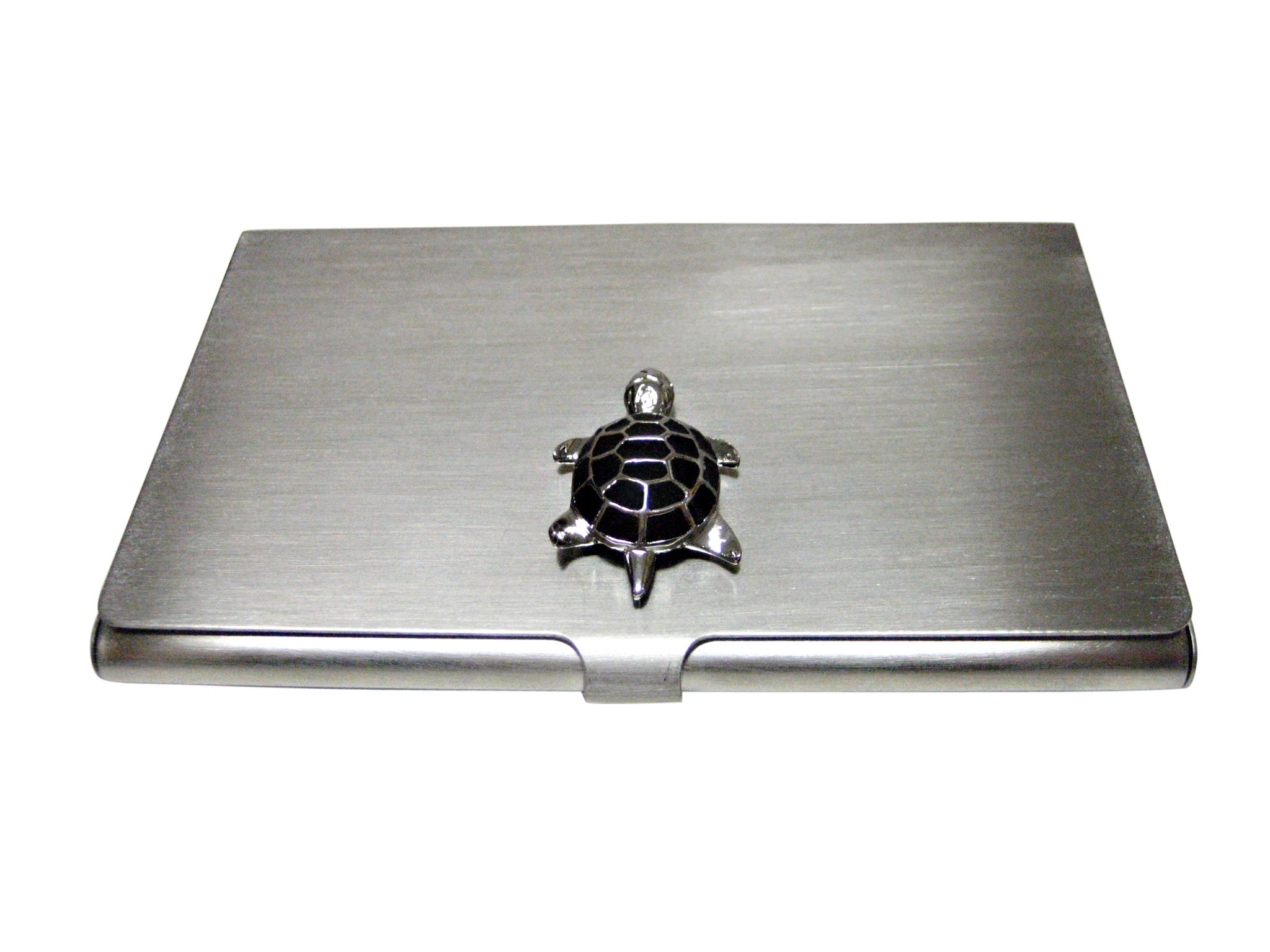 Black Turtle Tortoise Business Card Holder