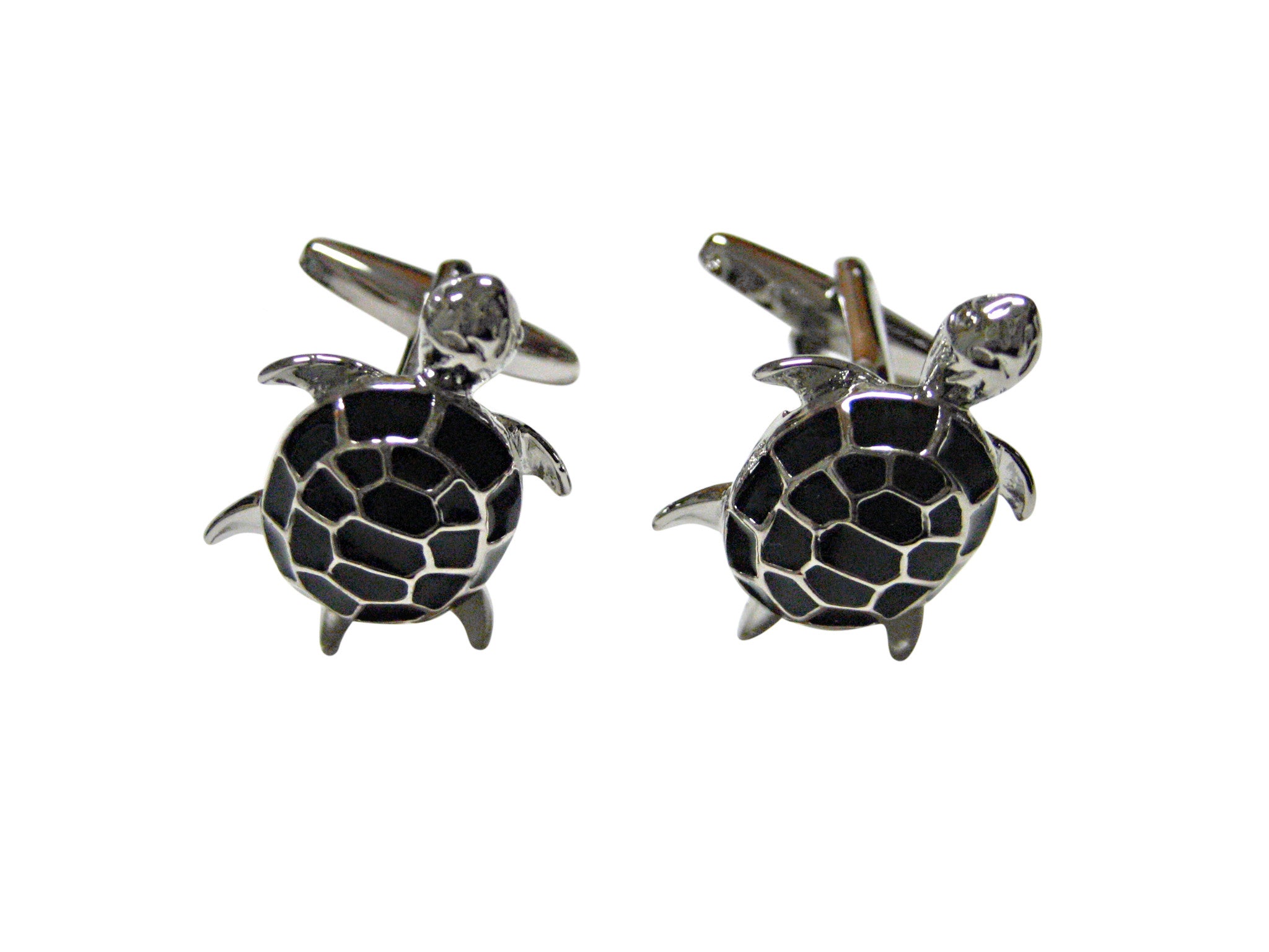 Black Turtle Tortoise Cufflinks
