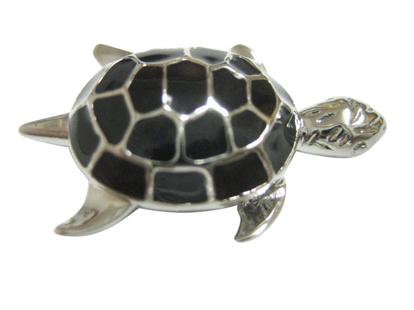 Black Turtle Tortoise Pendant Magnet