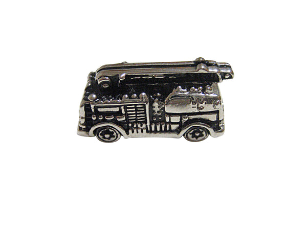 Black and Silver Toned Fire Truck Magnet