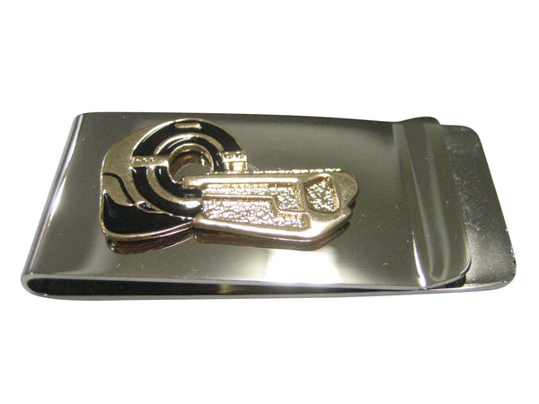 Black and Gold Toned Medical MRI Magnetic Resonance Imaging Machine Radiologist Money Clip