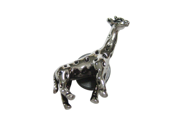 Black and Silver Toned Giraffe Magnet