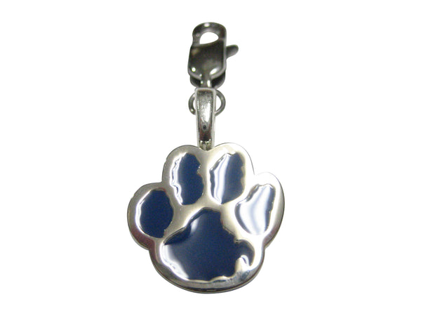 Blue Animal Paw Pendant Zipper Pull Charm