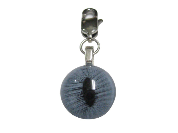 Blue Cat Eye Pendant Zipper Pull Charm