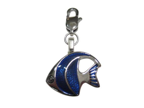 Blue Tropical Fish Pendant Zipper Pull Charm