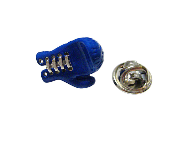 Blue Boxing Glove Lapel Pin
