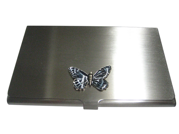 Blue Butterfly Insect Business Card Holder