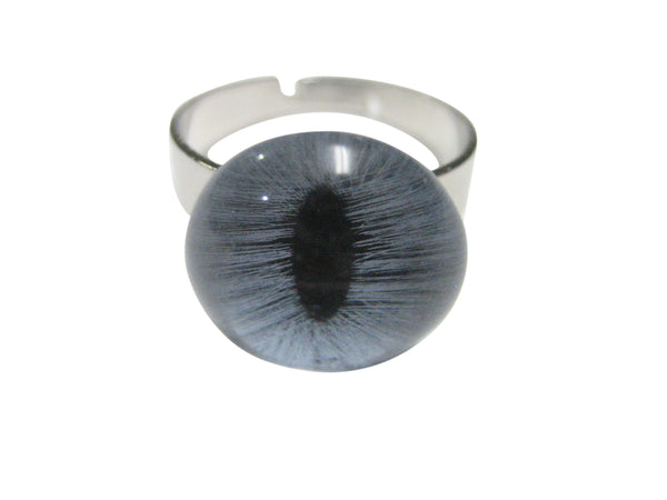 Blue Cat Eye Adjustable Size Fashion Ring
