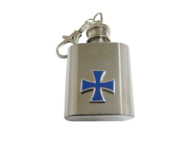 Blue Cross 1 Oz. Stainless Steel Key Chain Flask