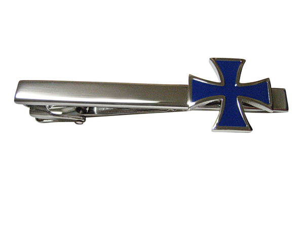 Blue Cross Square Tie Clip