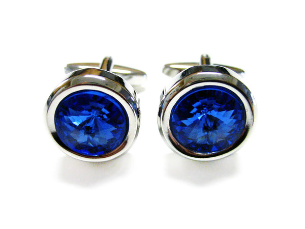 Blue Crystal Cufflinks