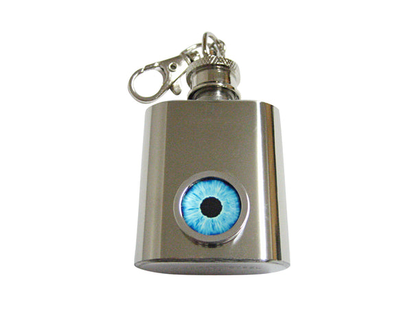 Blue Eye Design Keychain Flask